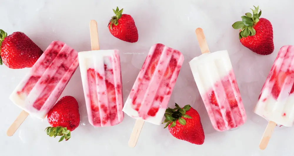 yogurt strawberry popsicles recipe