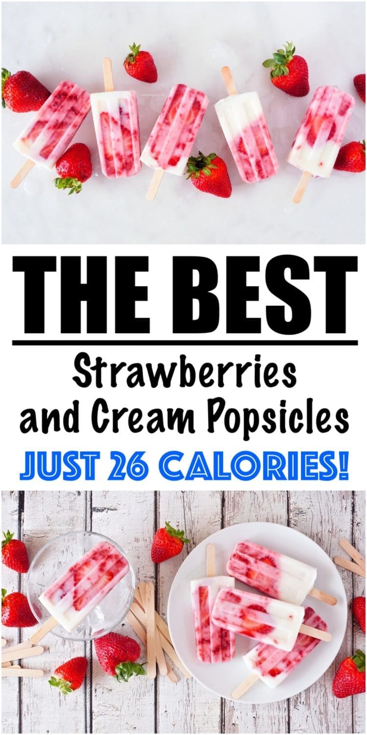 Yogurt Strawberry Popsicles Recipe