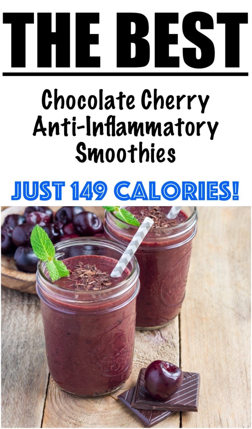Chocolate Cherry Anti-Inflammatory Smoothies