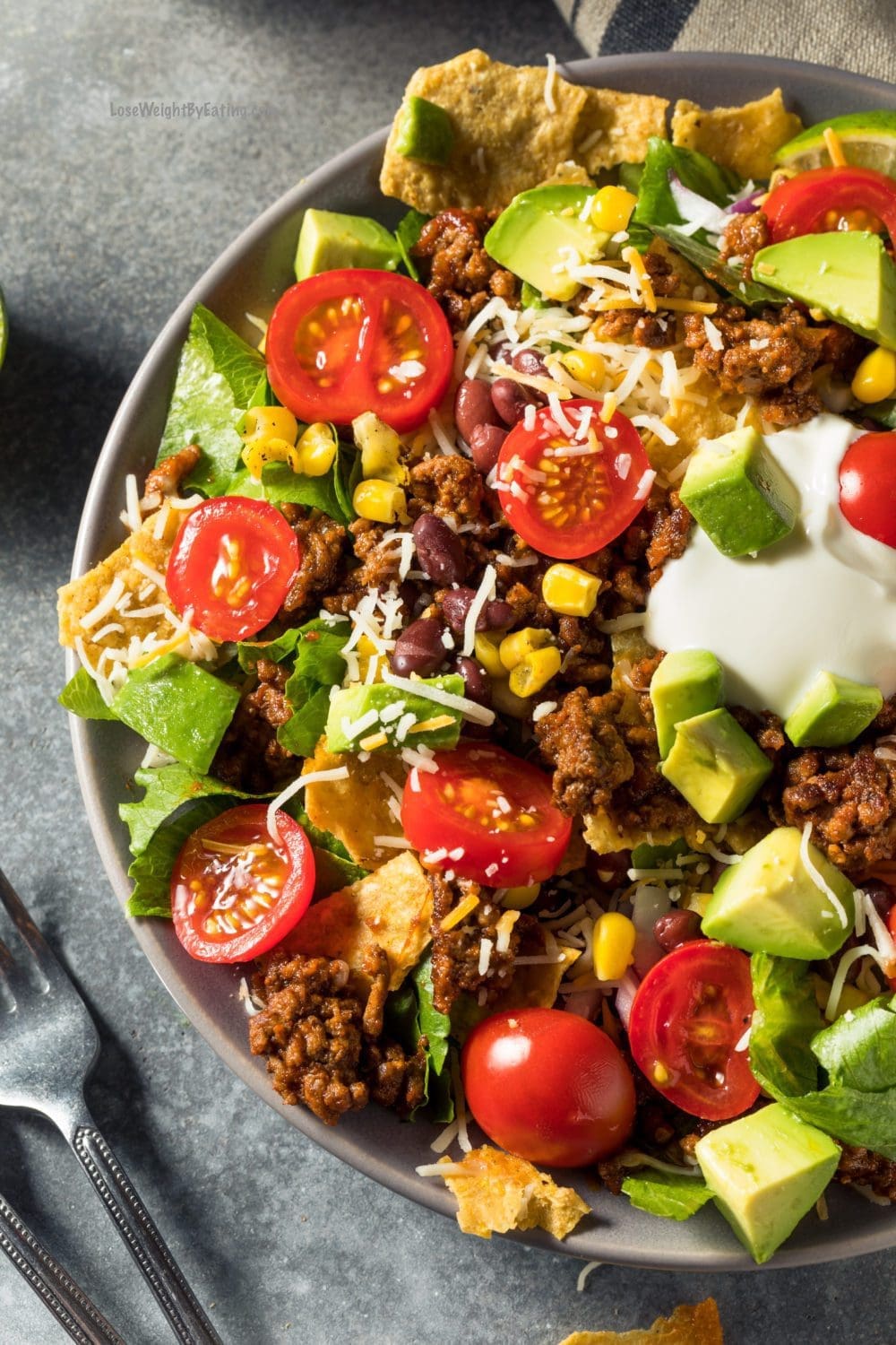 Healthy Taco Salad Recipe weight loss meal prep dinners