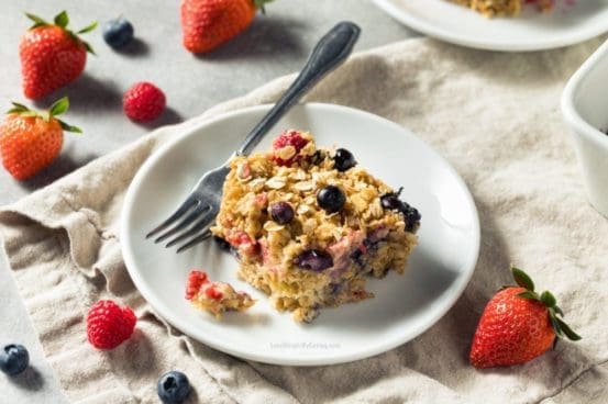 Healthy Baked Oatmeal for Weight Loss (LOW CALORIE) - Lose Weight By Eating