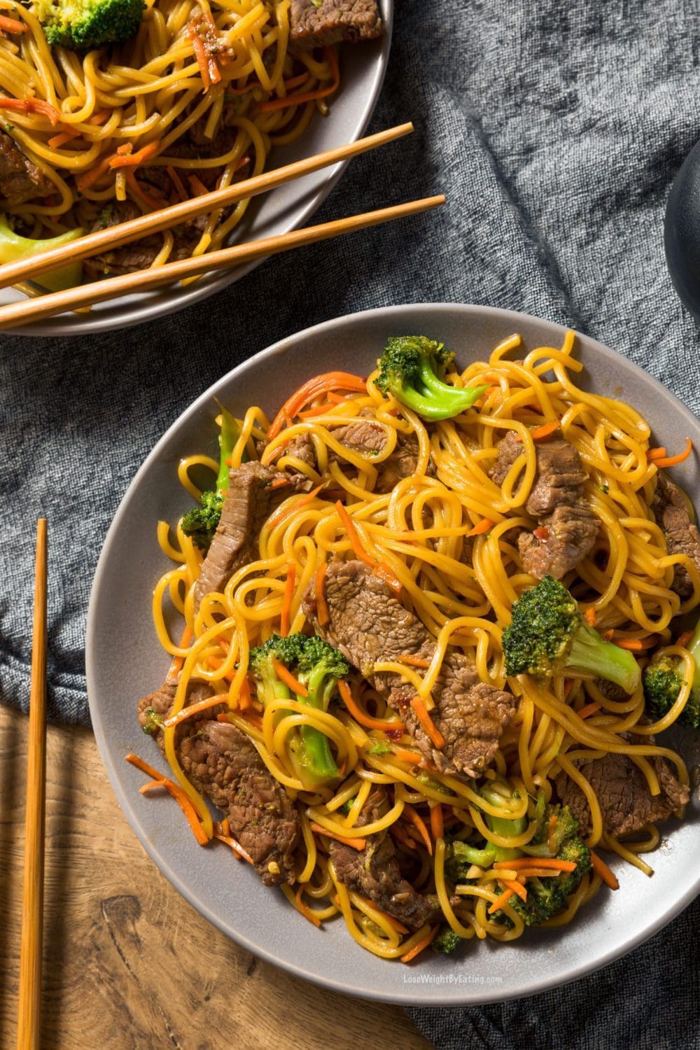 Lo Mein with Beef and Broccoli