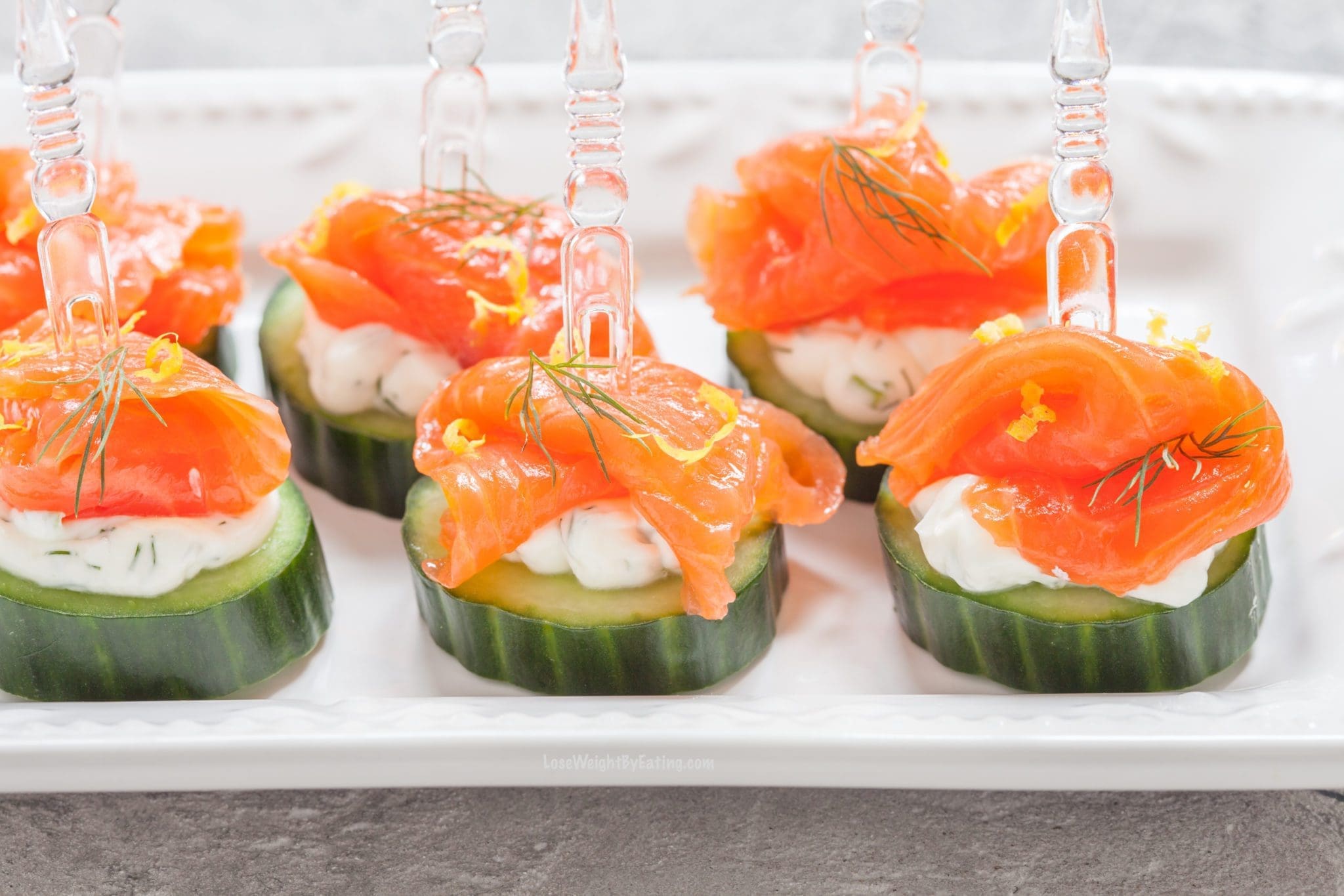 Low Calorie Smoked Salmon Appetizer - Lose Weight By Eating