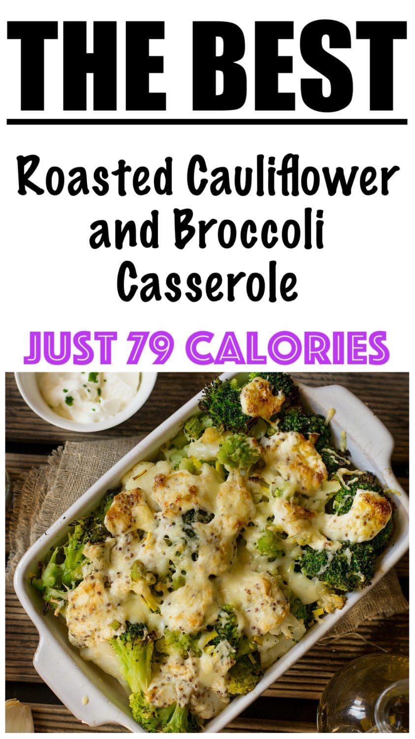 Roasted Cauliflower and Broccoli Casserole