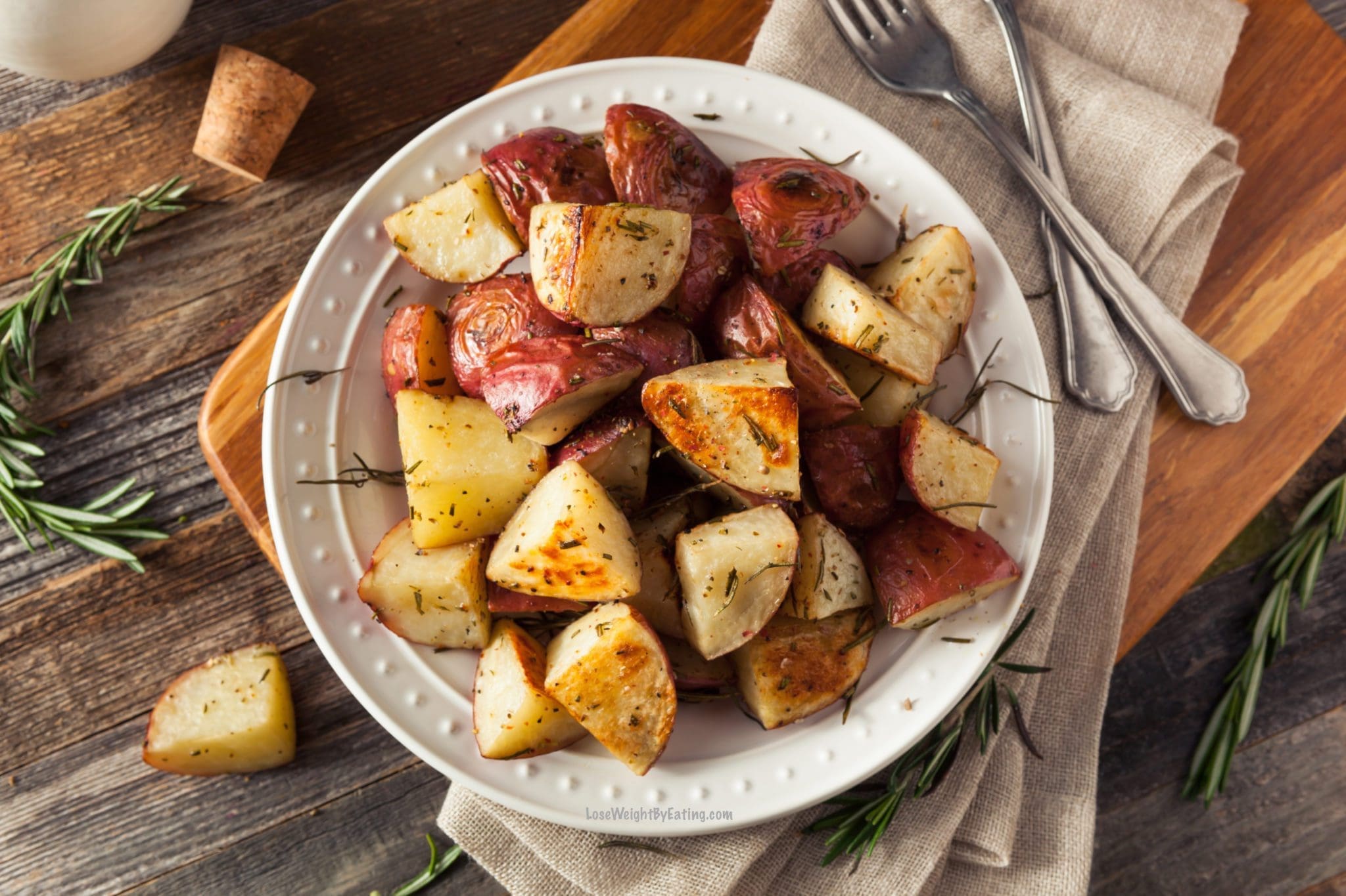 Low Calorie Roasted Red Potatoes - Lose Weight By Eating