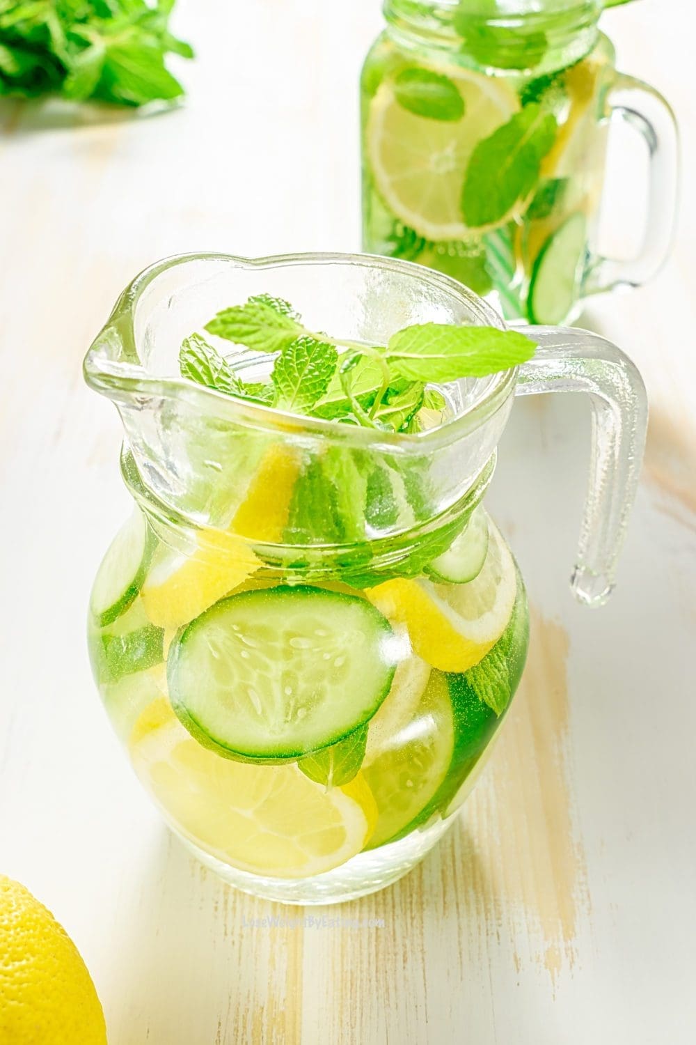 Weight Loss Lemon Cucumber Mint Water
