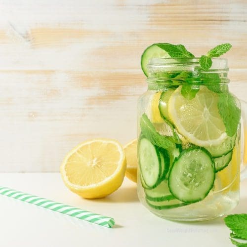 Weight Loss Lemon Cucumber Mint Water