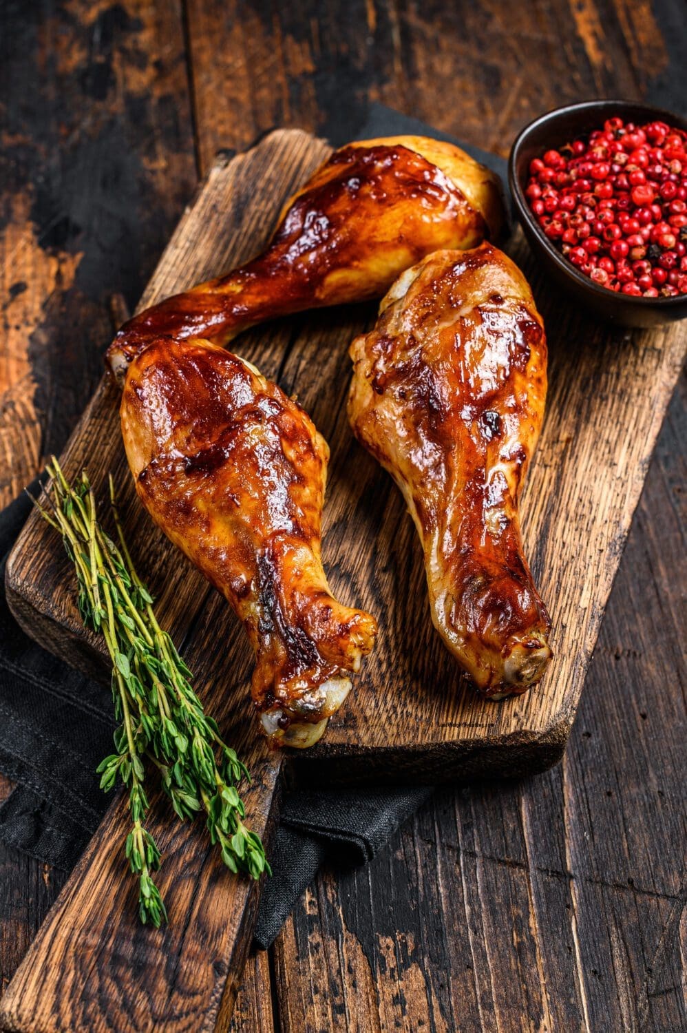 Low Calorie Baked BBQ Drumsticks