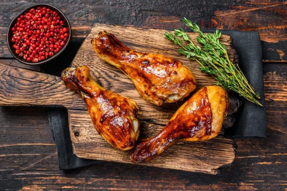 Low Calorie Baked BBQ Drumsticks