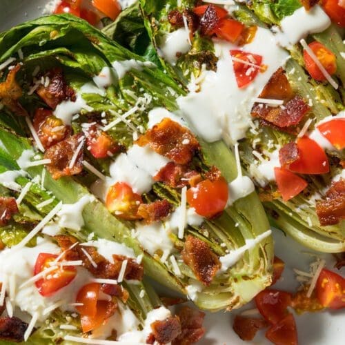 Low Calorie Grilled Romaine Salad