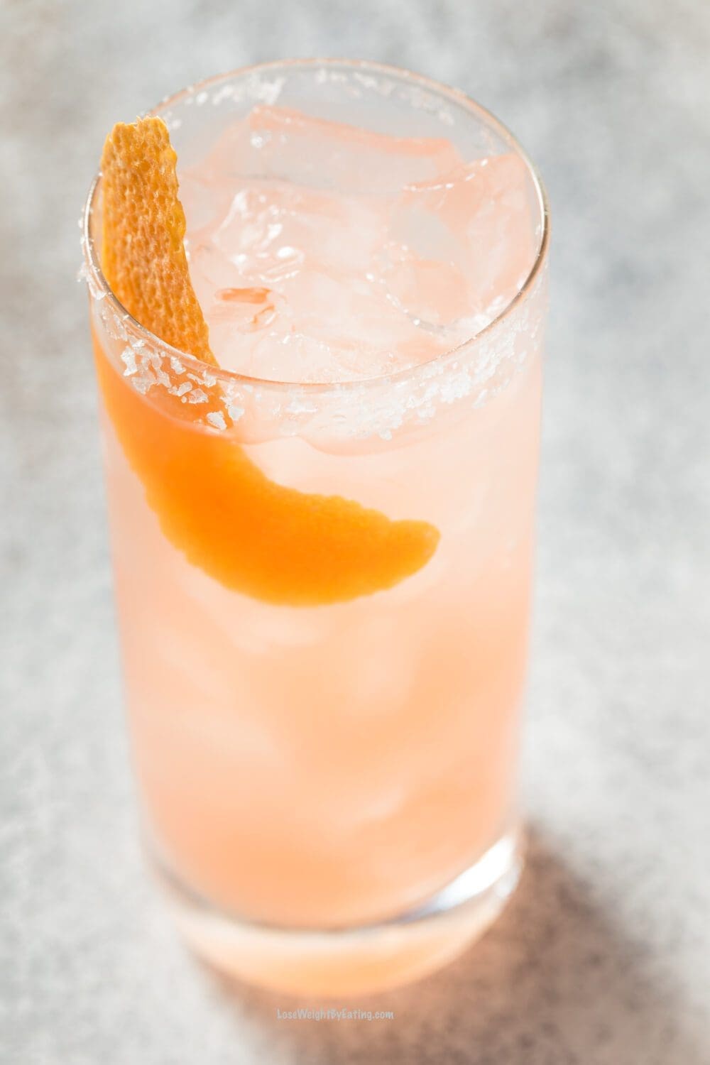 Low Calorie Salty Dog Cocktail