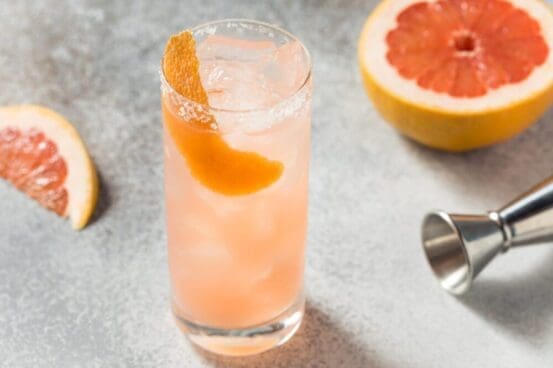 Low Calorie Salty Dog Cocktail