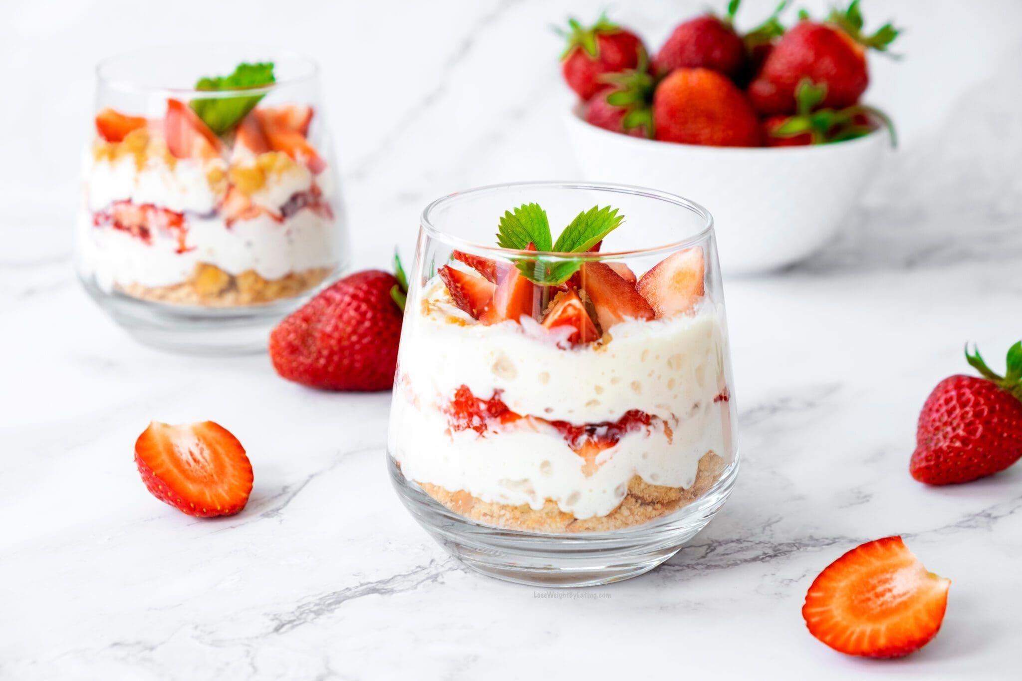 Low Calorie Strawberry Shortcake Cups - Lose Weight By Eating