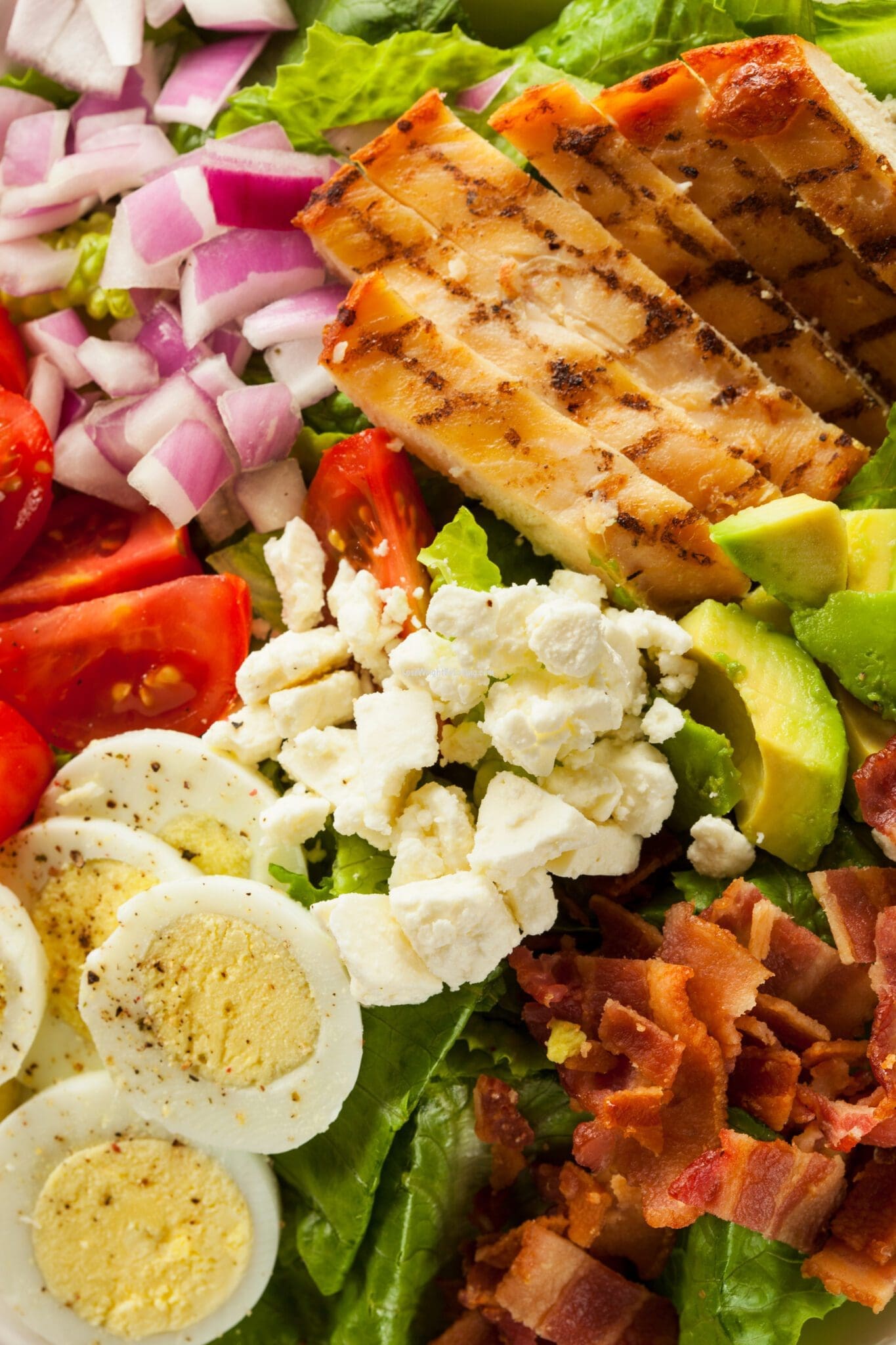 Healthy Cobb Salad (LOW CALORIE) - Lose Weight By Eating