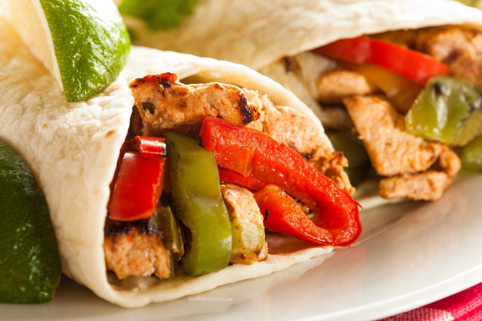 Low Calorie High Protein Chicken Wraps - Lose Weight By Eating