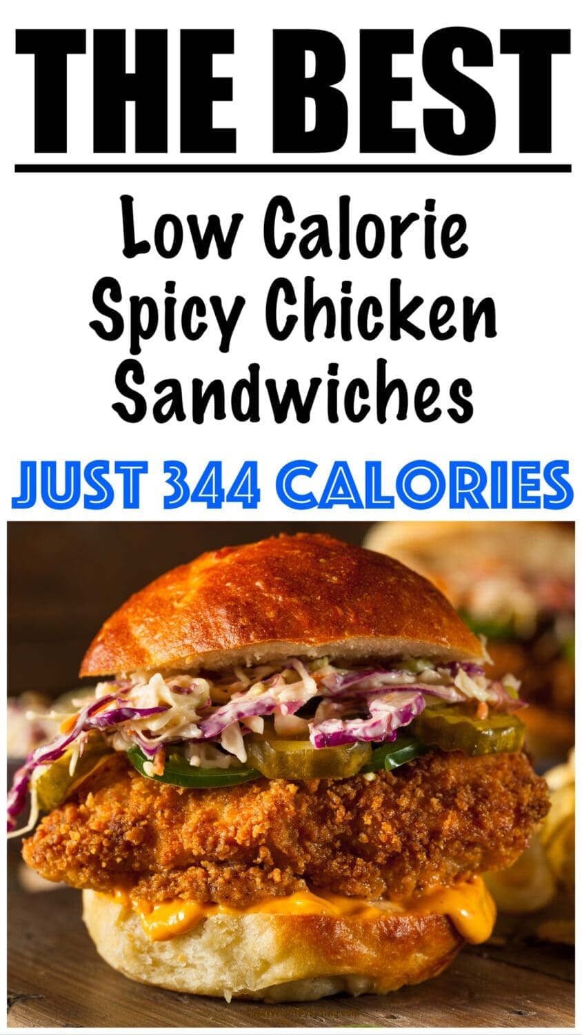 Low Calorie Spicy Chicken Sandwiches