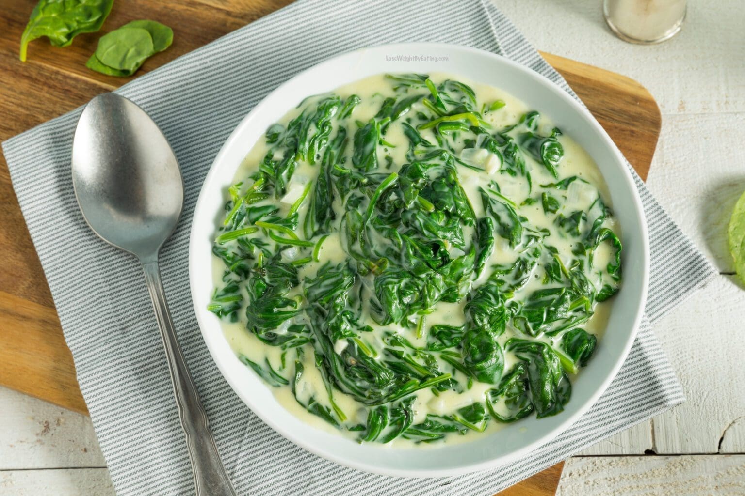 Low Calorie Creamed Spinach Lose Weight By Eating