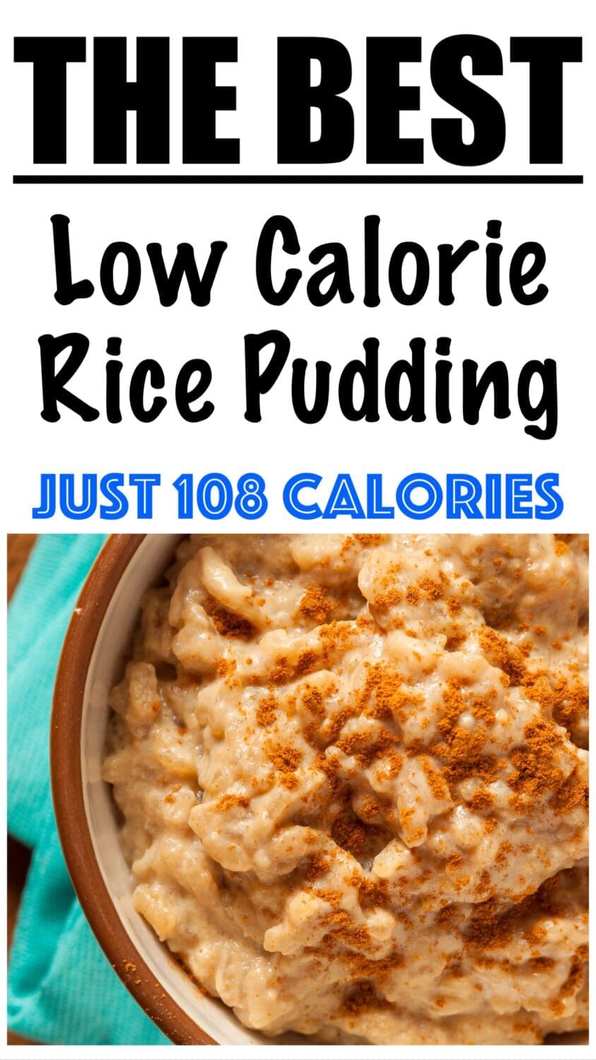 low calorie healthy rice pudding
