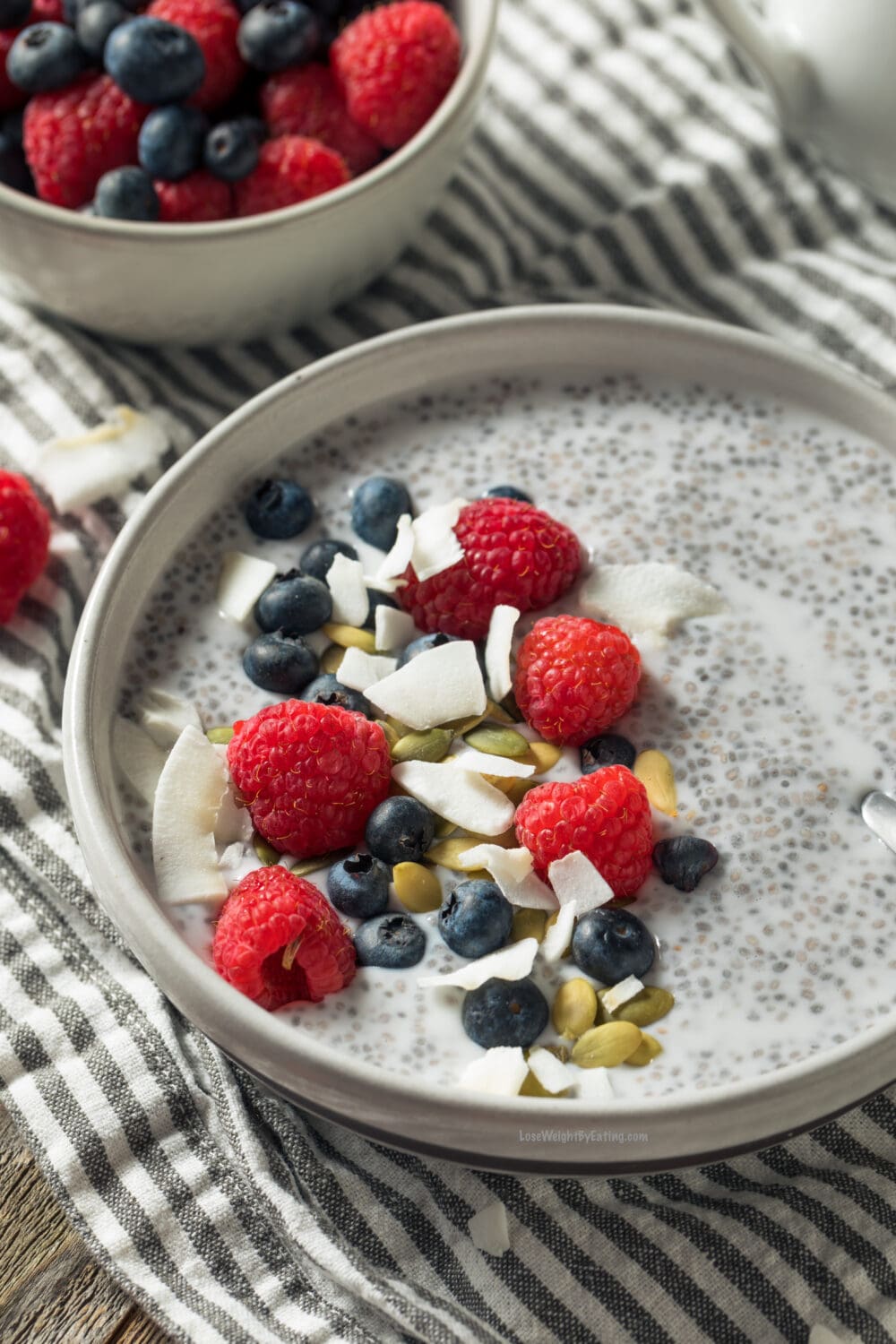 Low Calorie Chia Seed Yogurt Breakfast Bowls