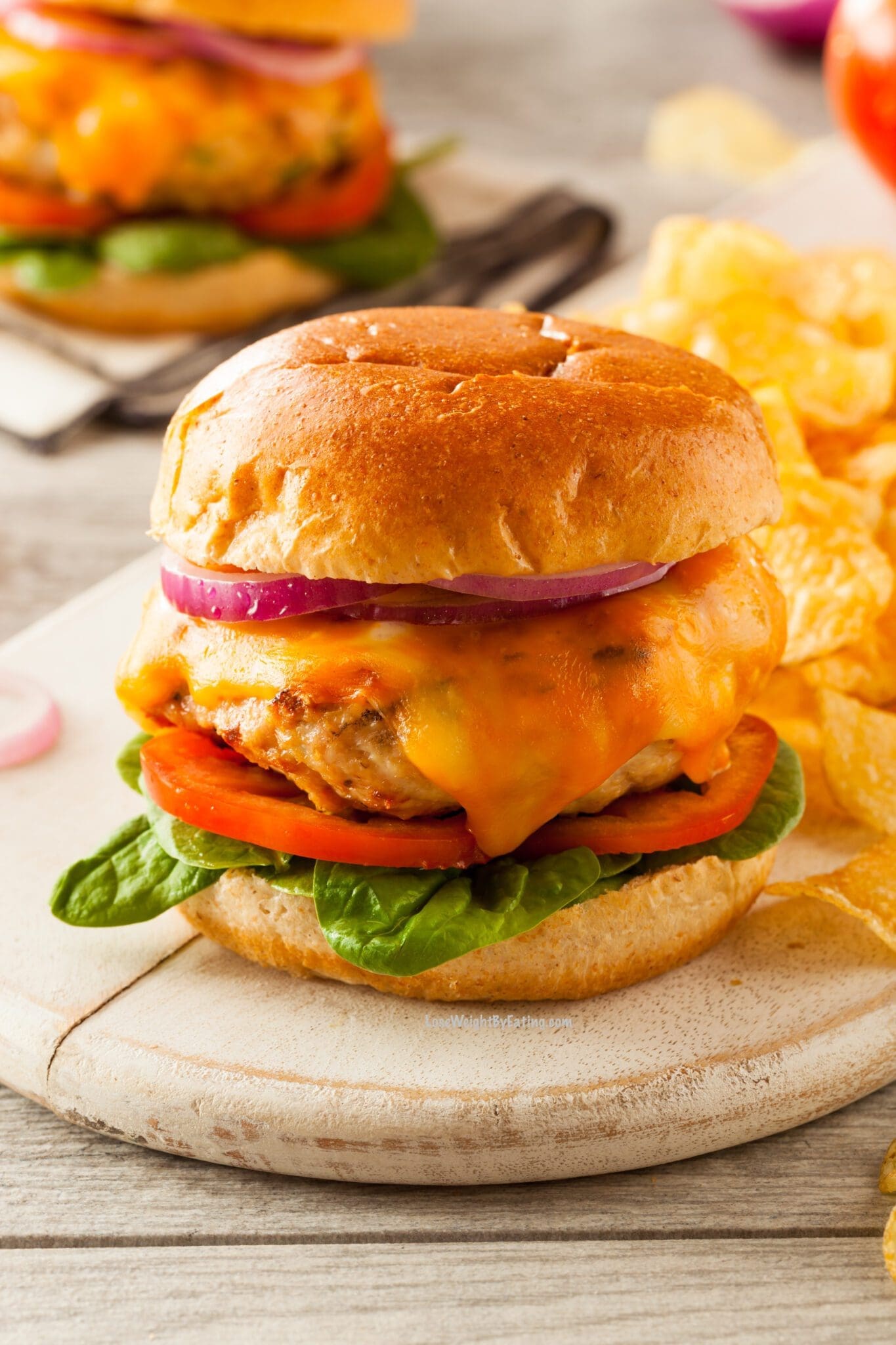 Low Calorie Chicken Burger - Lose Weight By Eating