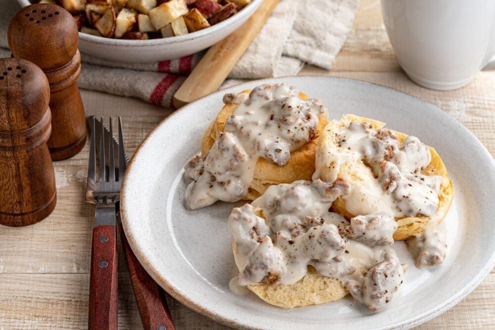 Healthy Biscuits and Gravy
