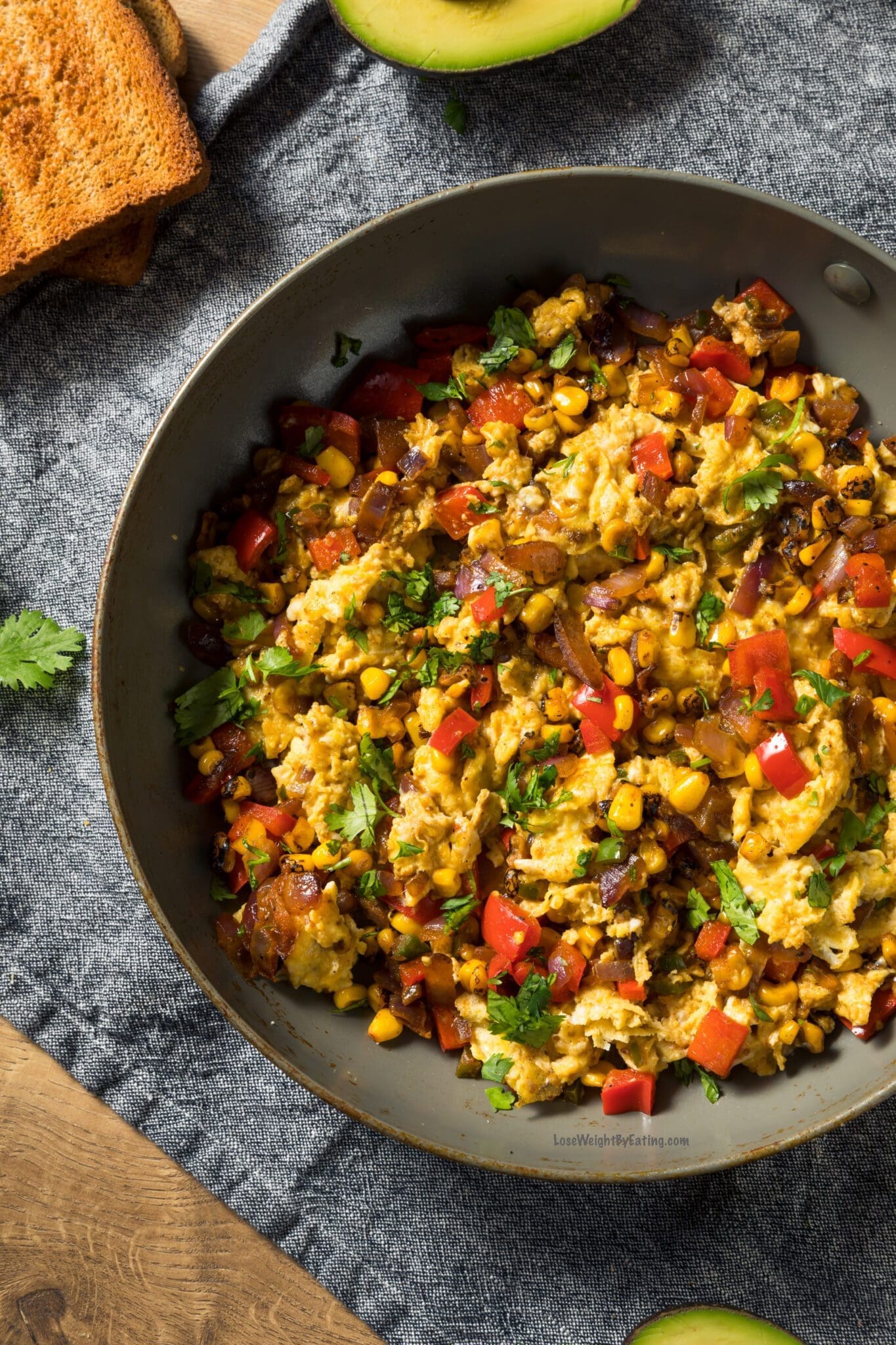 Low Calorie Southwest Breakfast Scramble - Lose Weight By Eating