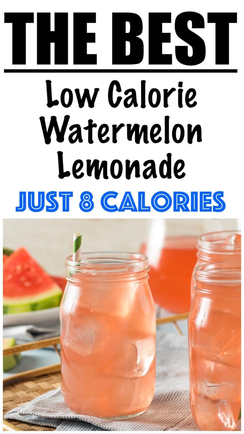 Low Calorie Watermelon Lemonade