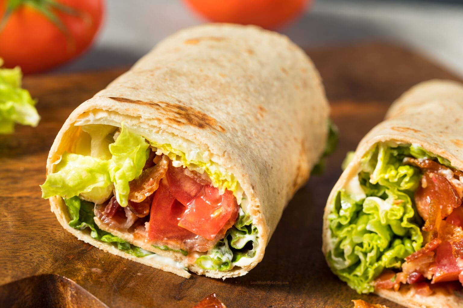 Low Calorie BLT Wrap - Lose Weight By Eating