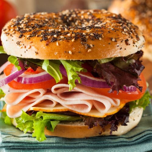 Low Calorie Bagel Sandwich