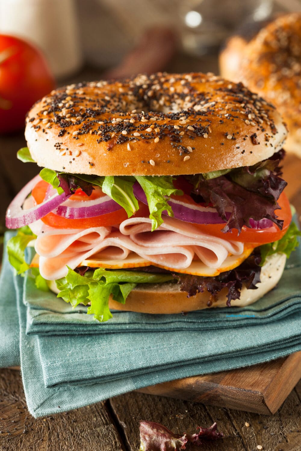 Low Calorie Bagel Sandwich