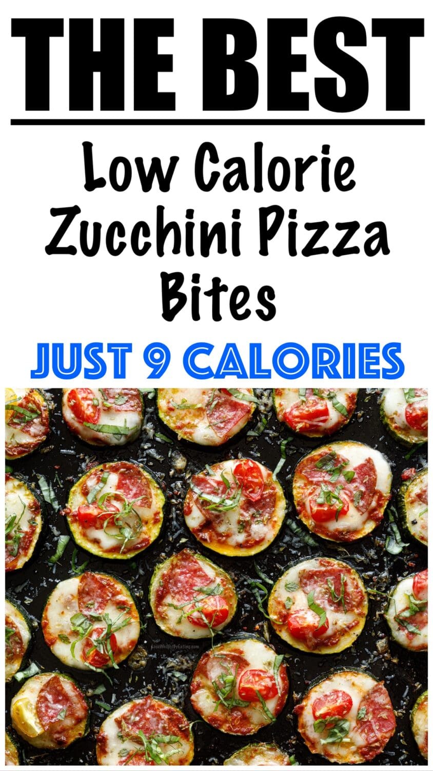 Low Calorie Zucchini Pizza Bites