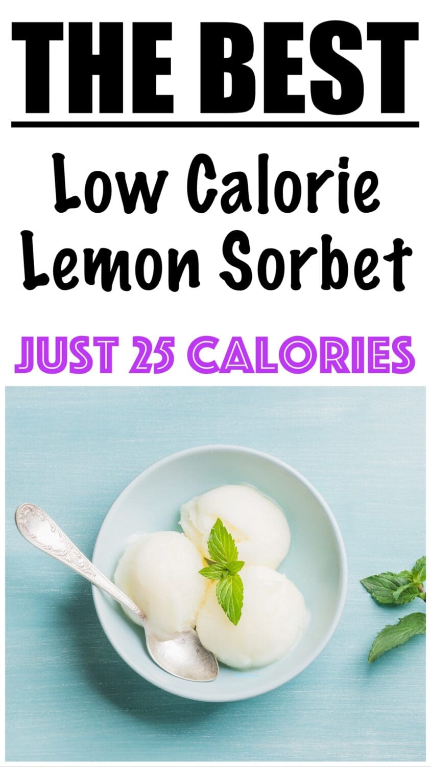 low calorie lemon sorbet