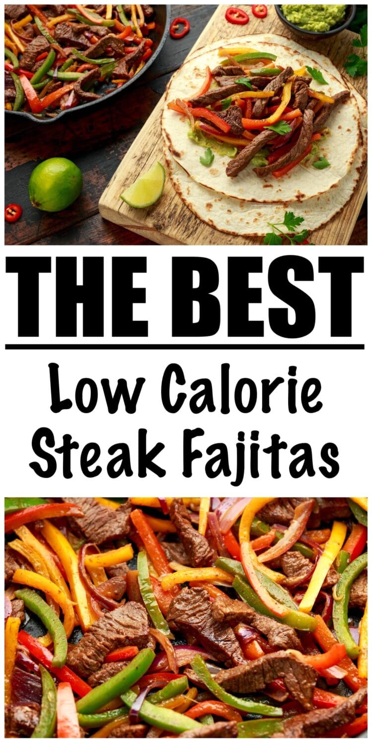 low calorie steak fajitas