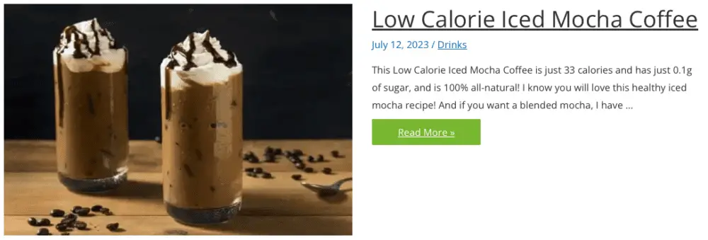 Low Calorie Iced Latte - Lose Weight By Eating