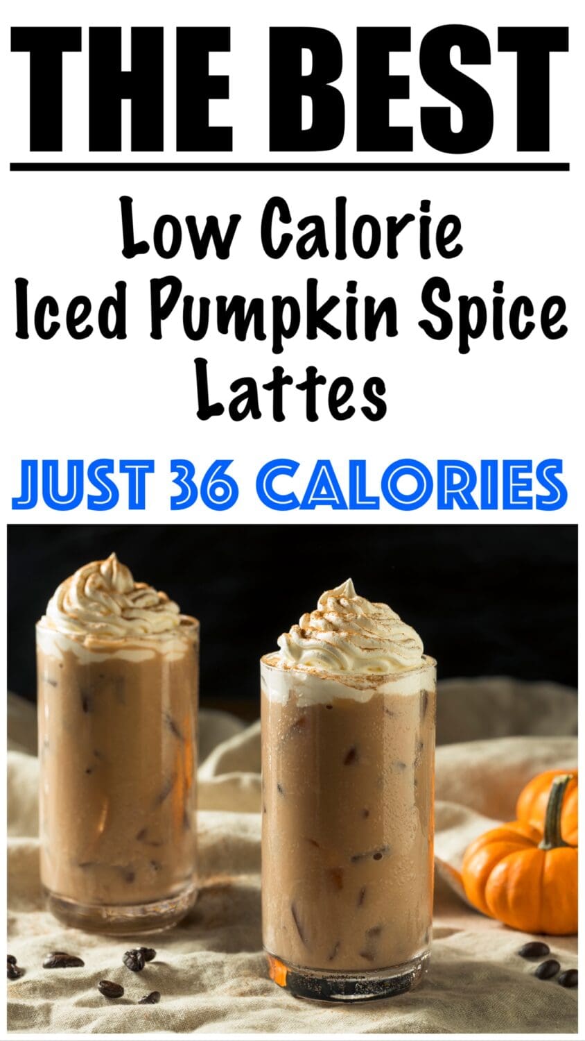 Low Calorie Iced Pumpkin Spice Latte Recipe