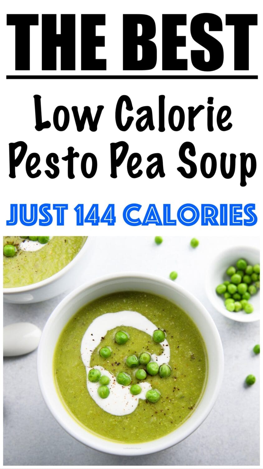 Healthy Pesto Pea Soup