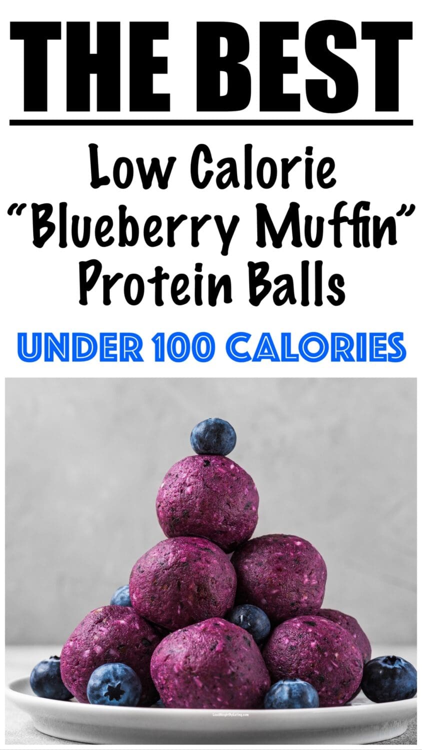 Low Calorie Blueberry Protein Balls