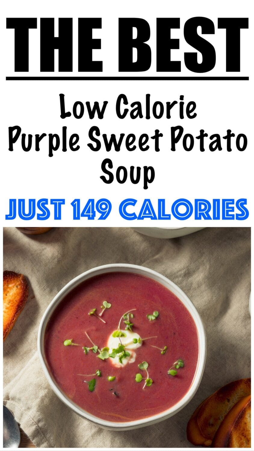 Low Calorie Purple Sweet Potato Soup Recipe
