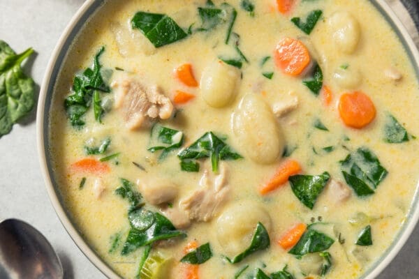 healthy chicken gnocchi soup