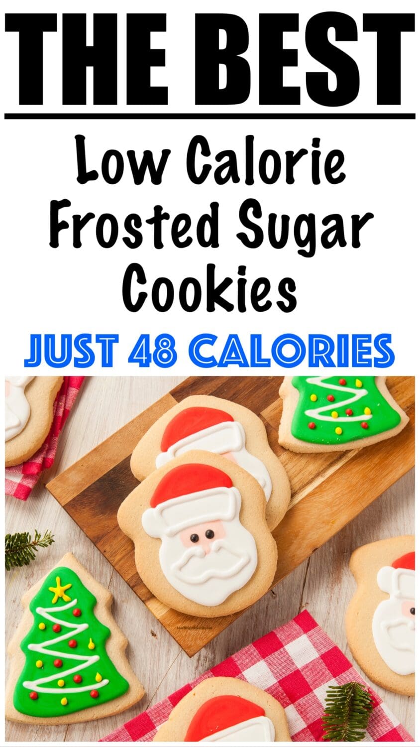 Low Calorie Frosted Sugar Cookies