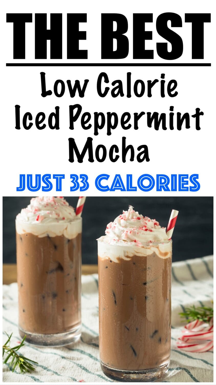 Low Calorie Iced Peppermint Mocha