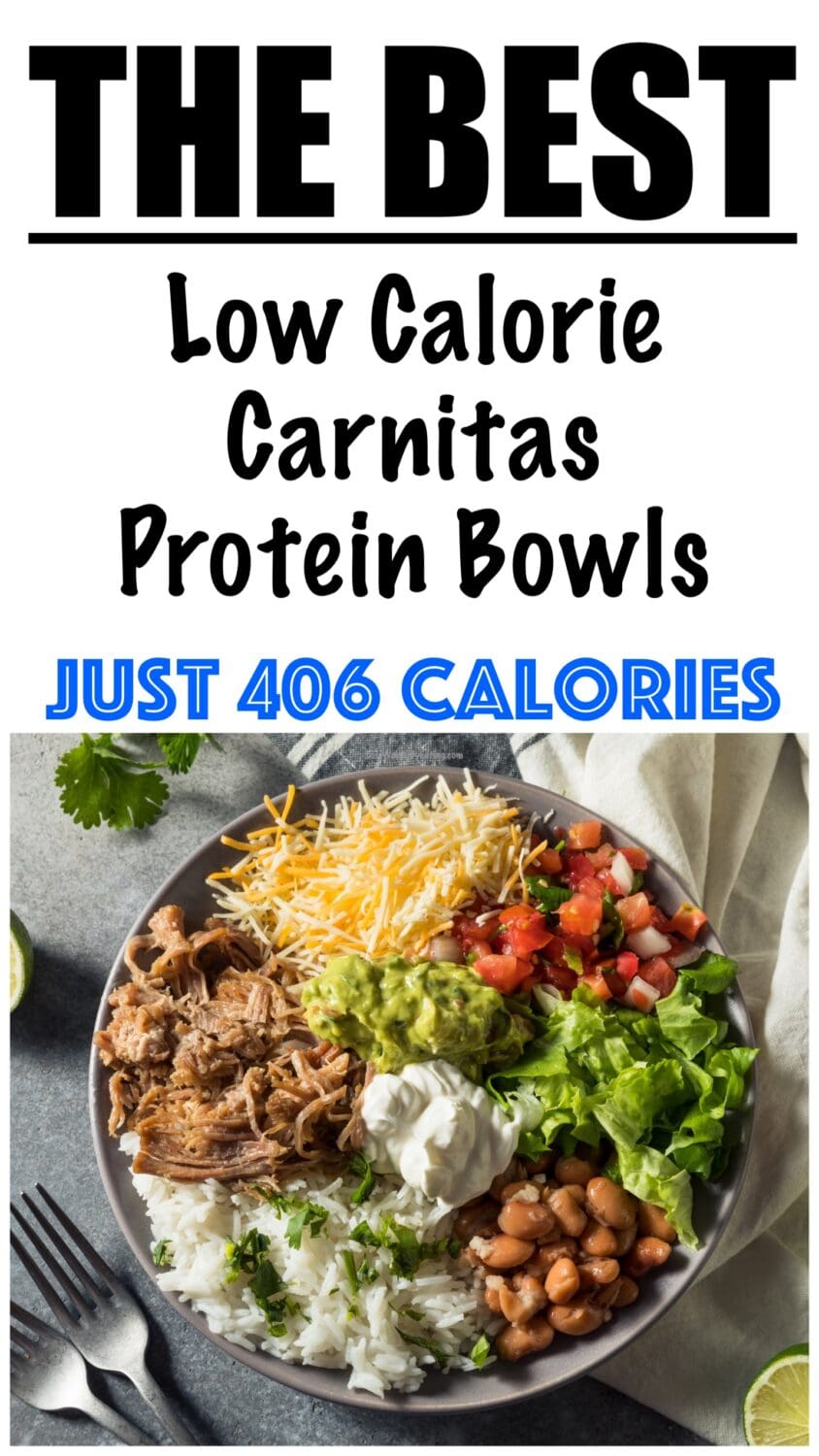 Low Calorie Carnitas Protein Bowls