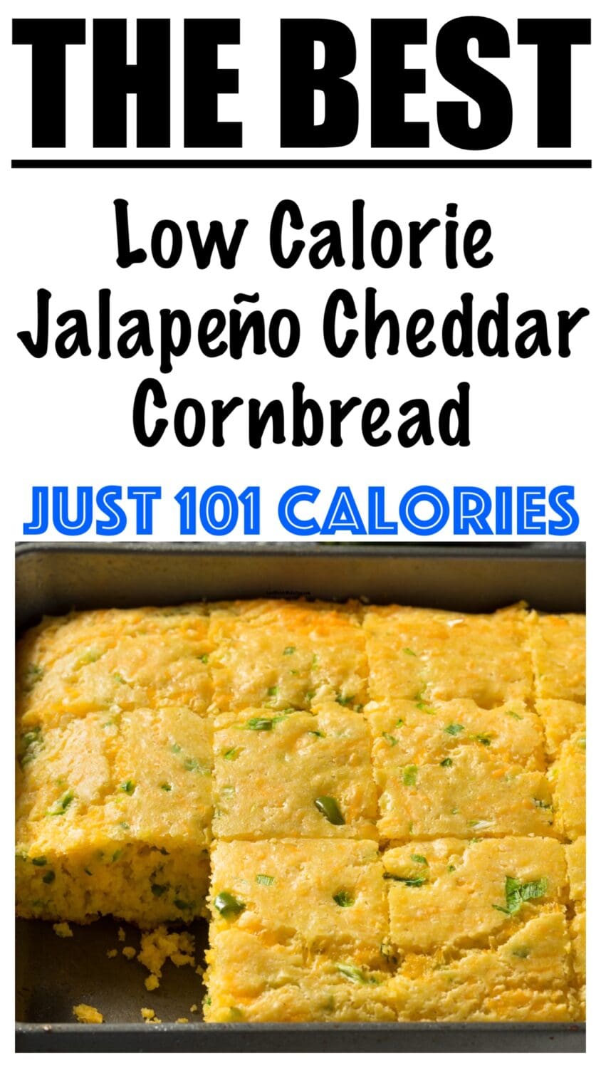 Low Calorie Jalapeño Cheddar Cornbread